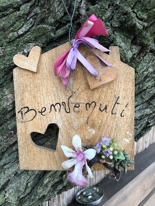 Welcome sign  at La Dimora del Bardo in Nimis