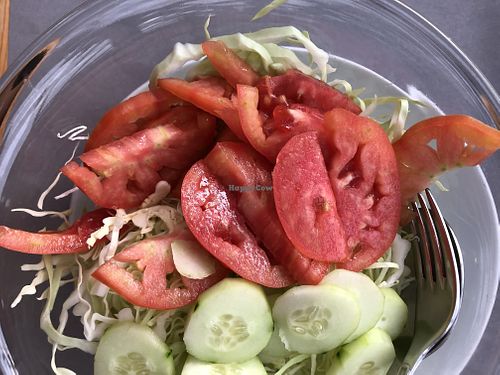 Salad from their vegetable garden  at La Dimora del Bardo in Nimis