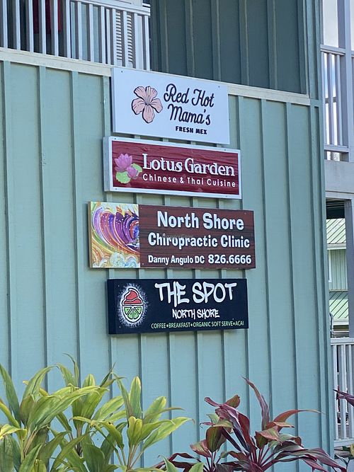 Signage at The Spot in Princeville