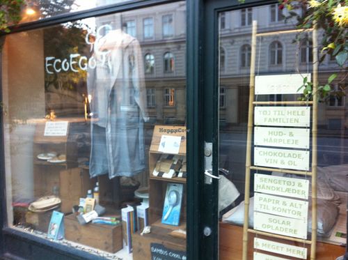 Store front at Eco Ego in Copenhagen