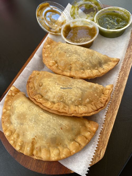 Vegan empanadas  at Franchesca's Empanadas Cafe in Baltimore