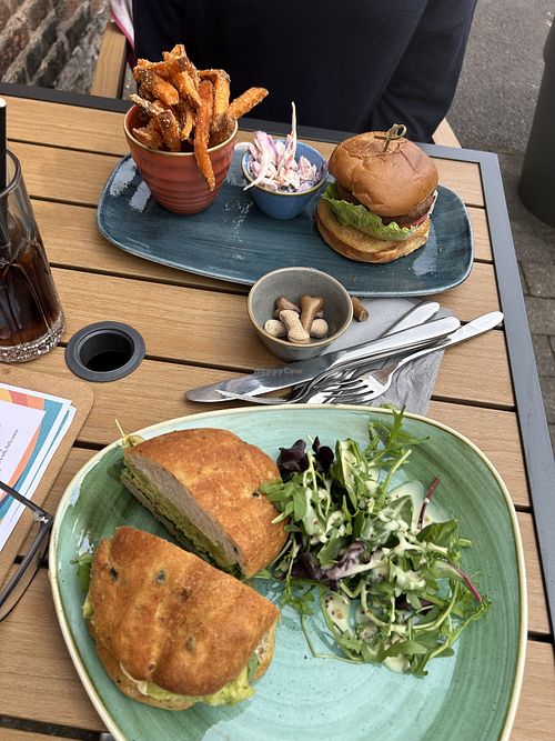 (Not sure the dog biscuits were vegan but the rest was :))  at Jack Rabbit Café and Kitchen in Ashbourne