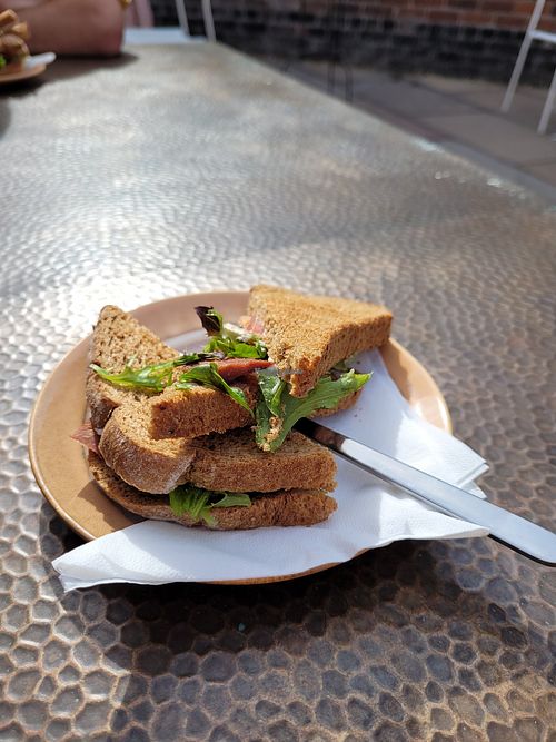 BLT on toasted wholemeal bread at The Granary Arts Cafe in Nantwich