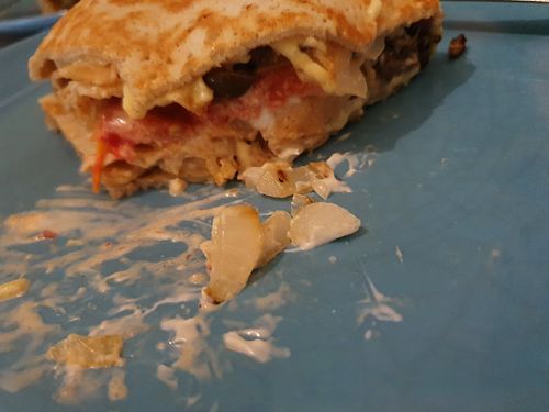 Μανιτάρια κρέπα νηστίσιμη + ντομάτα at Crepaland - Engomi in Nicosia