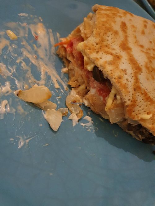 Μανιτάρια κρέπα νηστίσιμη+ντομάτα at Crepaland - Engomi in Nicosia