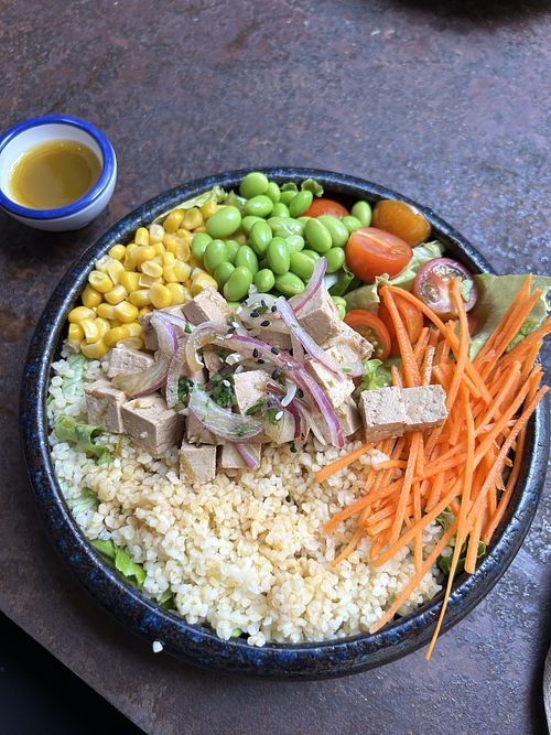 Tofu bowl   at Polka in San Sebastian