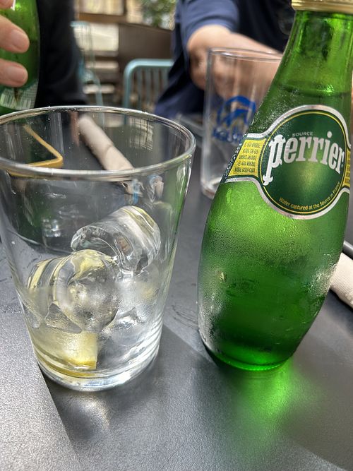 Aqua con gas  at Polka in San Sebastian