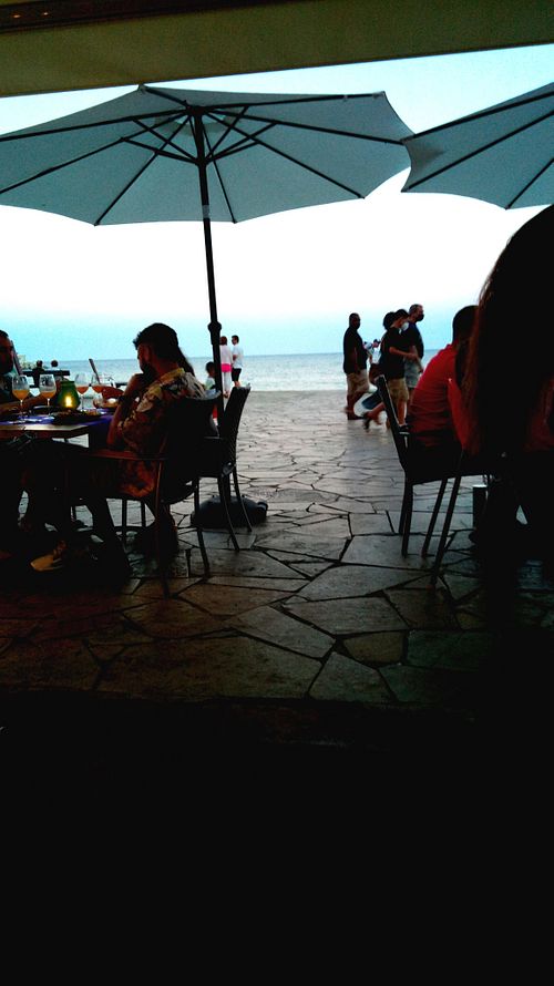 Look at the sea at Gusto BistroBar in Blanes