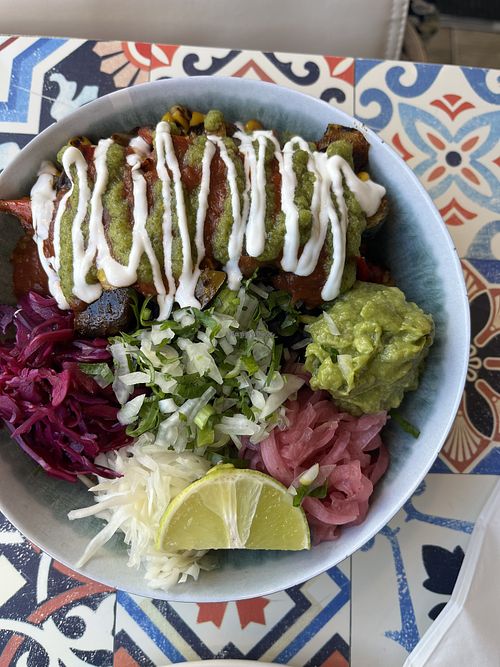 Roasted Mixed Vegetables Rice Bowl   at Mexifun in Southampton