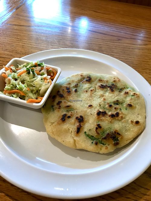 vegan pupusa 😍  at Gloria's Pupuseria in Staunton