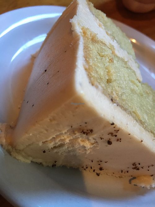 Vanilla Cake w/ Coffee Frosting at Cafe Gertrude in Portland