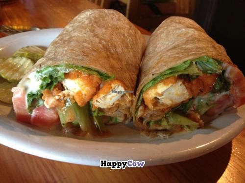 BUFFALO TOFU WRAP at Cafe Gertrude in Portland