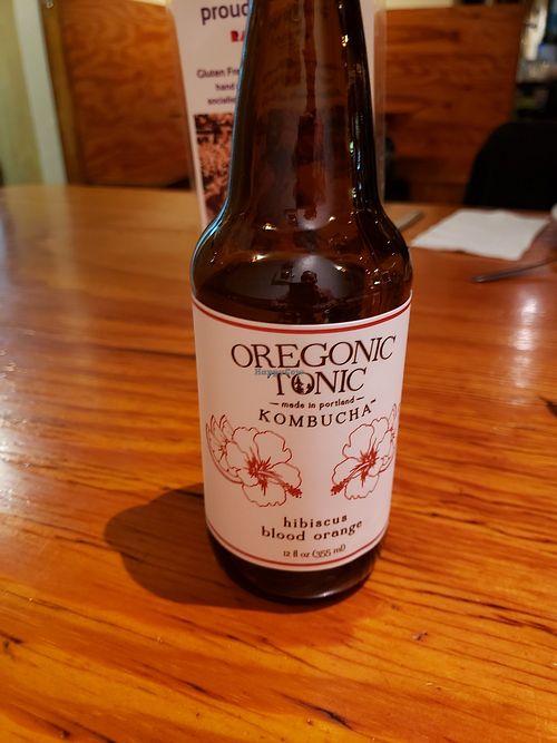 Offering Local Oregon Bucha at Cafe Gertrude in Portland