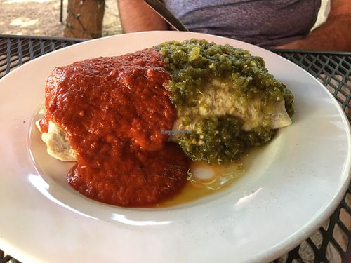 Vegan Smothered Burrito  at La Cocina Restaurant and Cantina in Tucson
