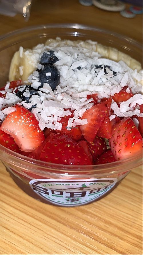 Açaí bowl with agave instead of honey  at Sobol in Bayside