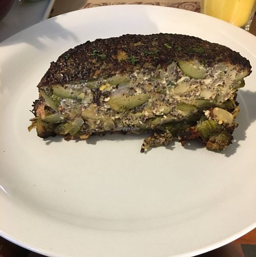 Zucchini loaf with ricotta and Brazilian nuts at Bio Carioca in Rio De Janeiro