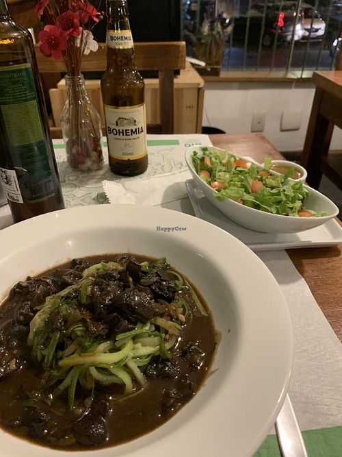 Mushroom pasta at Bio Carioca in Rio De Janeiro