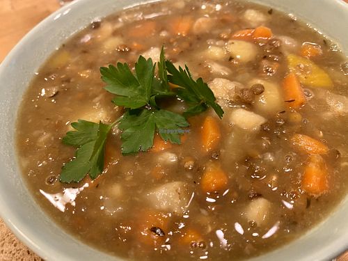 lentil soup at Bio-Insel Stralsund in Stralsund
