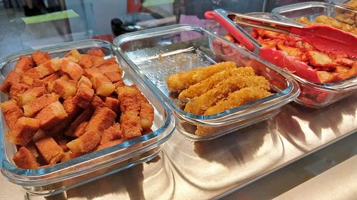 Buffet spread at Lotus Seed 莲子素 in West Singapore