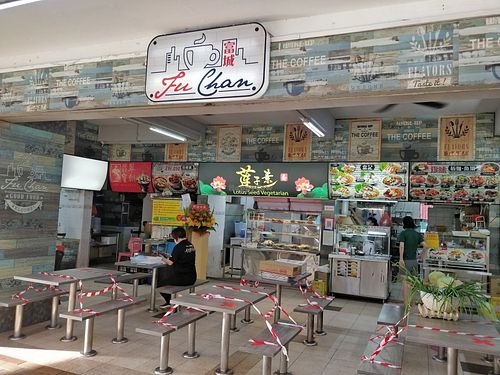 Inside coffee shop. Photo taken during covid no dine in period at Lotus Seed 莲子素 in West Singapore