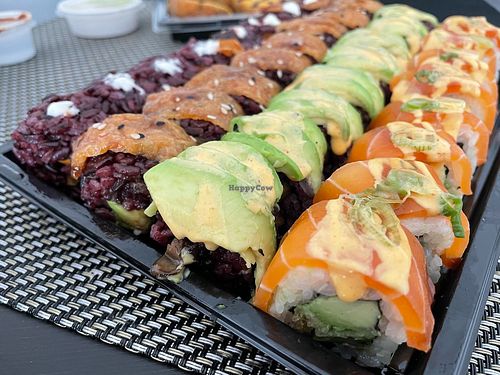 From left to right: channel orange, obito, good kid, 808 & tempura at Niiko Sushi x Vegan in Leipzig