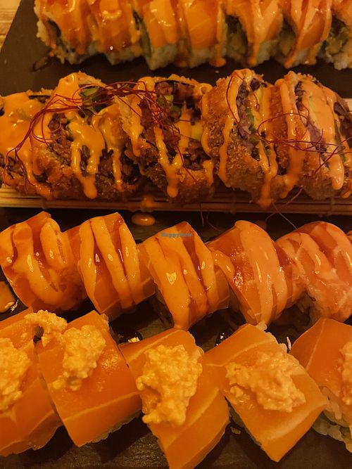 Beautiful vegan rolls  at Niiko Sushi x Vegan in Leipzig