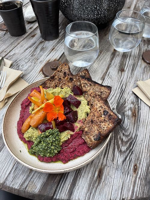 2023 vegan lunch options  at Salthamn Wild Food Cafe in Visby