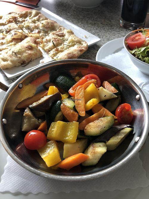 main grilled veggies without cheese  at Osteria La Vigna in Isny Im Allgaeu