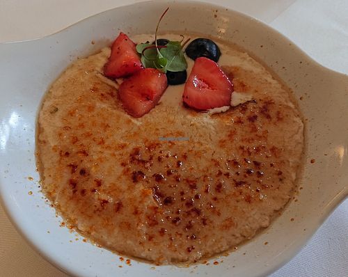 Creme brulee at Place to V in Lenzen Elbe