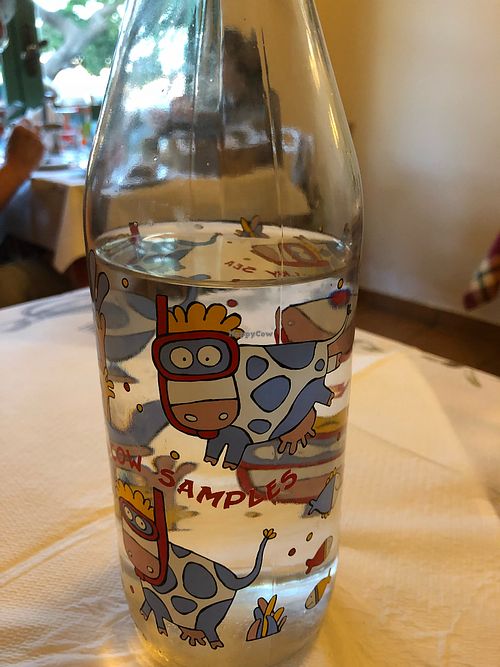 Happy Cow Water! at To Stachi in Crete