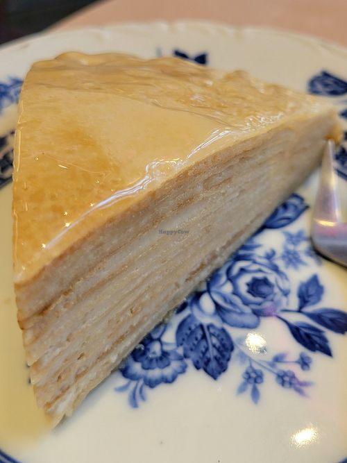 Crepe layered cake - yummy! at The Nuts Exchange in Tokyo