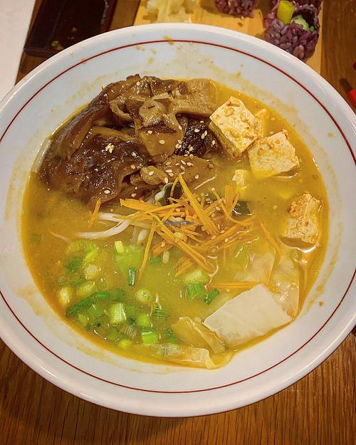 Vegetable miso ramen   at Maru Ramen in Ithaca