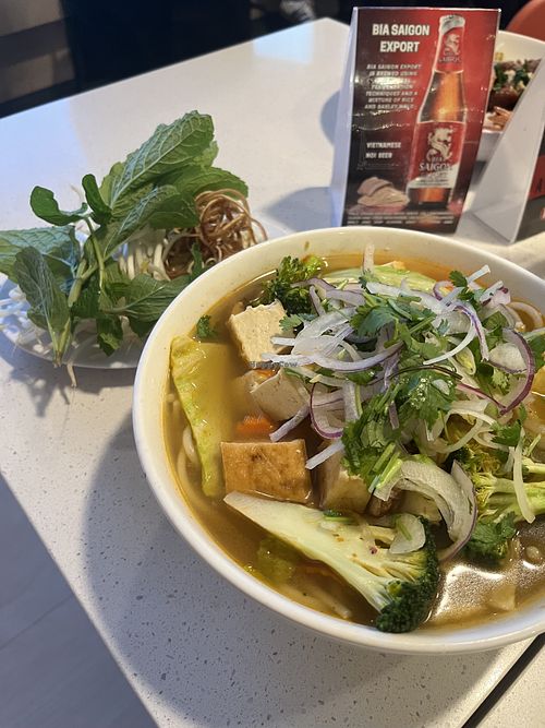 “Spicy” mushroom noodle soup (it was zero percent spicy)  at Tan Tan in Beaverton