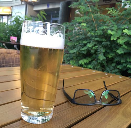 non-alcoholic 'radler' ";beer"; mix at Max Pett in Munich