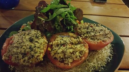 Tomatoes filled with quinoa  at Max Pett in Munich