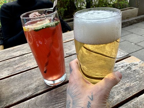 alcohol free beer & lemonade at Max Pett in Munich