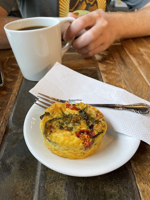 Vegan crustless quiche   at Sidetrack in London