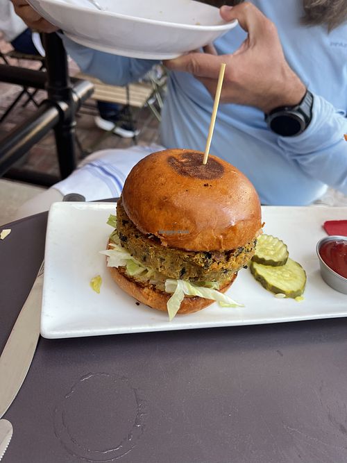 Quinoa burger  at Aspen Public House in Aspen