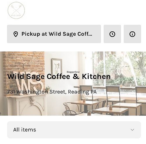 Great little spot in downtown Reading with a dedicated vegan menu. at Wild Sage Coffee & Kitchen in Reading