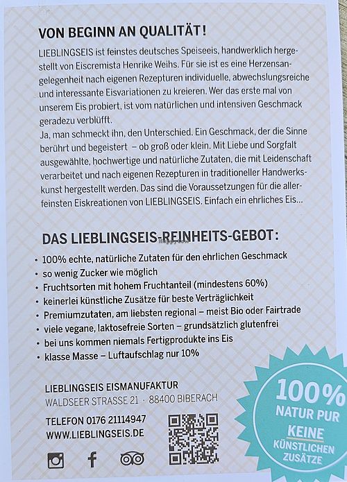  at Lieblingseis in Biberach