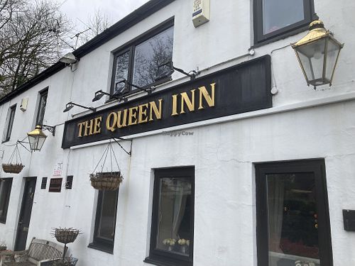 Front of pub  at The Queen Inn in Cwmbran