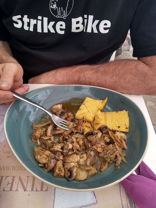 Mushroom and Polenta  at Tinel in Zadar