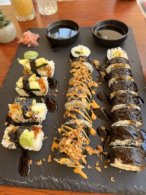 Vegan sushi   at Fresh and Hash in Sibenik