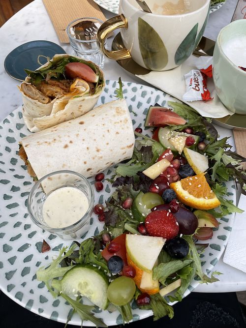 vegan „chicken“ wrap  at Zuske in Oostende