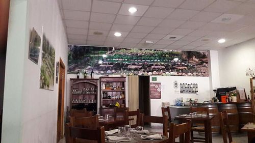 Restaurant interior at Es Ginebro in Mallorca