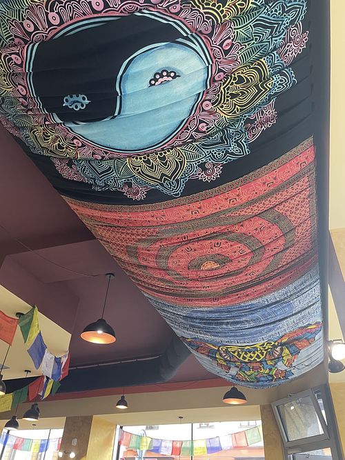 Inside the restaurant   at Ganesh in Plzen