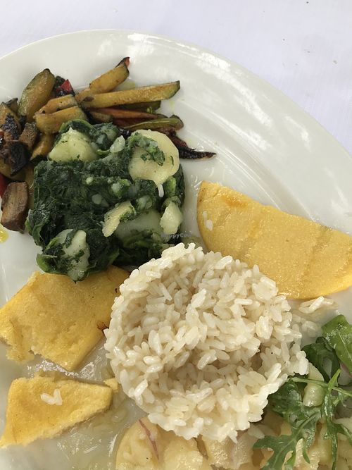 Vegetarian plate at Restoran Marina in Bicine