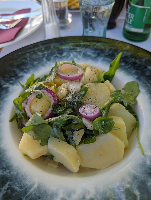 Potato salad at Restoran Marina in Bicine