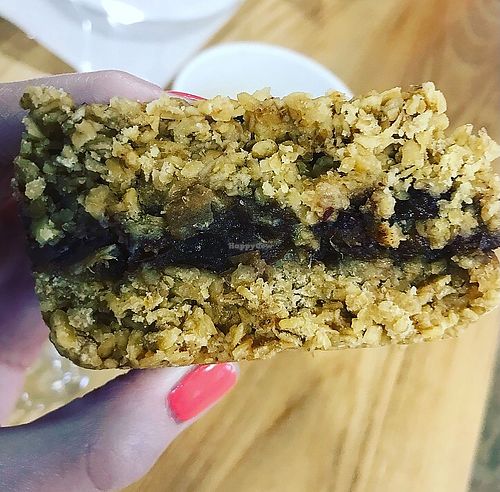 Date flapjack  at Blueberry's Tea Shop in Alston