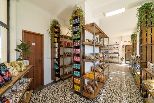 Interior view from the store at BioLogico in Aljezur